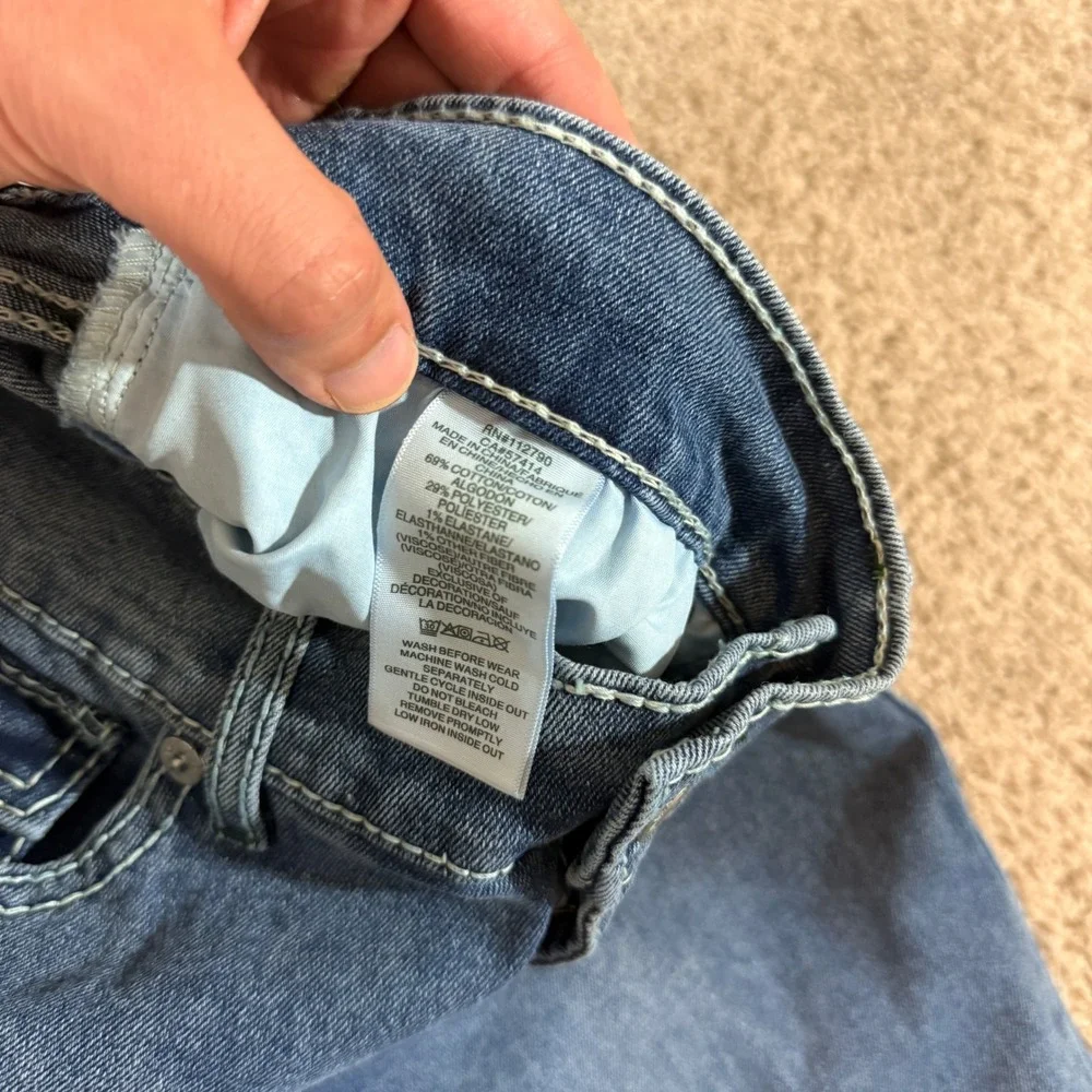 True Religion Ricky Relaxed Straight Mens 34 Blue NEW Big T Flap Jeans 701193
